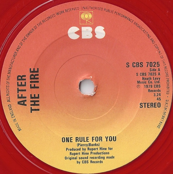 After The Fire – One Rule For You (1979) – Hoes