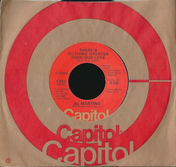 Al Martino – There's Nothing Greater Than Our Love / Dream Of Me (1976) – Hoes