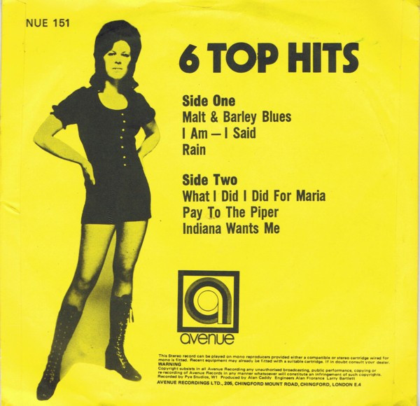 Alan Caddy Orchestra & Singers – 6 Top Hits (1971) – Hoes