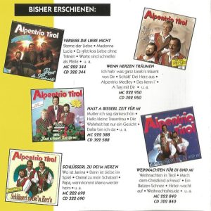 Alpentrio Tirol – Liebe Ist... (1994) – Hoes