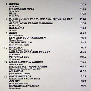 André Moss – Speelt 36 Onvergetelijke Hollandse Hits (1998) – Hoes