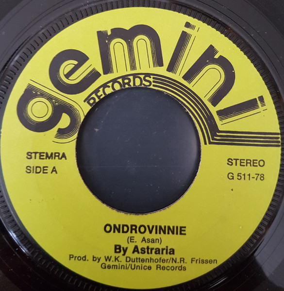 Astaria – Ondrovinnie (1978) – Hoes