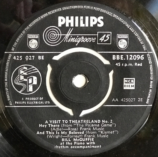 Bill McGuffie – A Visit To Theatreland, No. 2, With Bill McGuffie (1956) – Hoes