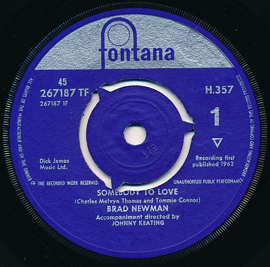 Brad Newman (2) – Somebody To Love (1962) – Hoes