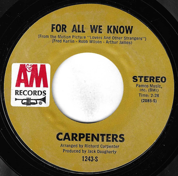 Carpenters – For All We Know (1971) – Hoes