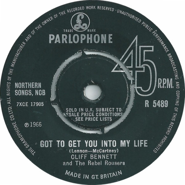 Cliff Bennett & The Rebel Rousers – Got To Get You Into My Life (1966) – Hoes