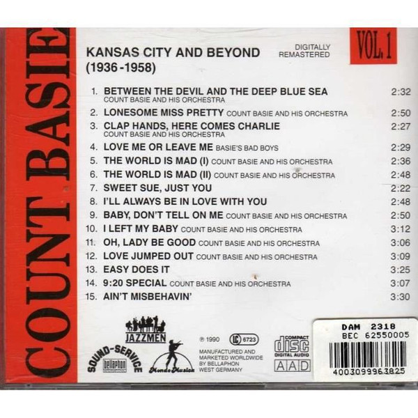 Count Basie – Kansas City And Beyond 1936-58 Vol.1 (1990) – Hoes