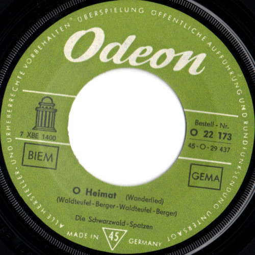 Das Hellberg-Duo – Ich Grüße Dich Mein Schwarzwaldtal (1963) – Hoes