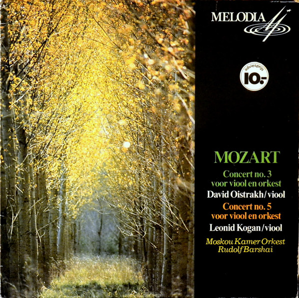 David Oistrach – Violinconcertos Nr. 3 And 5 – Hoes