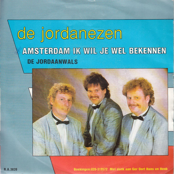De Jordanezen – Amsterdam Ik Wil Je Wel Bekennen – Hoes