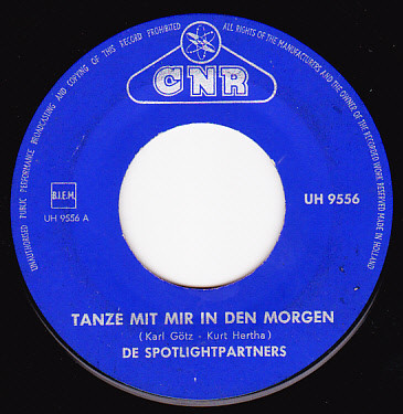 De Spotlight Partners – Tanze Mit Mir In Den Morgen (1962) – Hoes