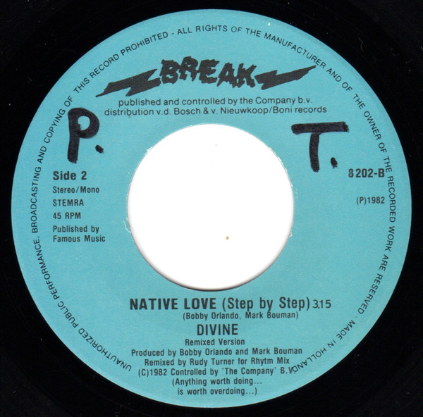 Divine – Native Love (Step By Step) (1982) – Hoes