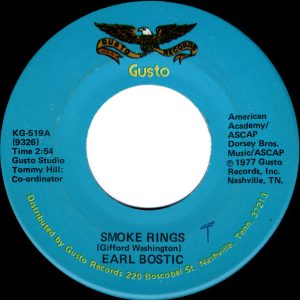 Earl Bostic – Smoke Rings / Deep Purple (1977) – Hoes
