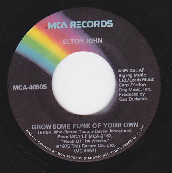 Elton John – Grow Some Funk Of Your Own (1975) – Hoes