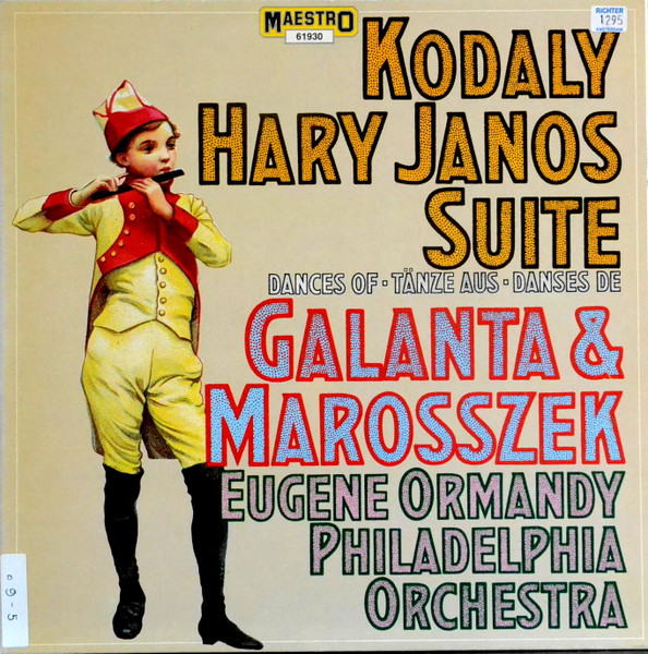 Eugene Ormandy – Háry János Suite / Dances Of Marosszek & Galanta (1979) – Hoes
