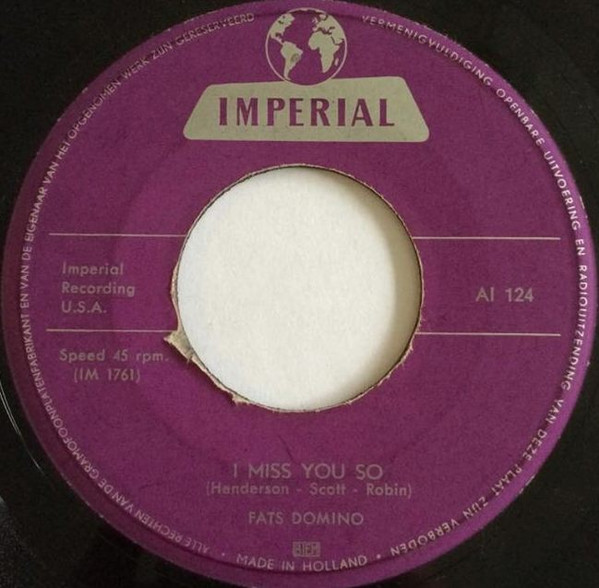 Fats Domino – I Miss You So (1961) – Hoes