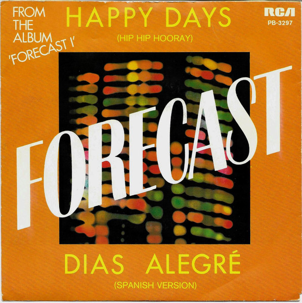 Forecast – Happy Days (Hip Hip Hooray) / Dias Alegré (Spanish Version) (1982) – Hoes