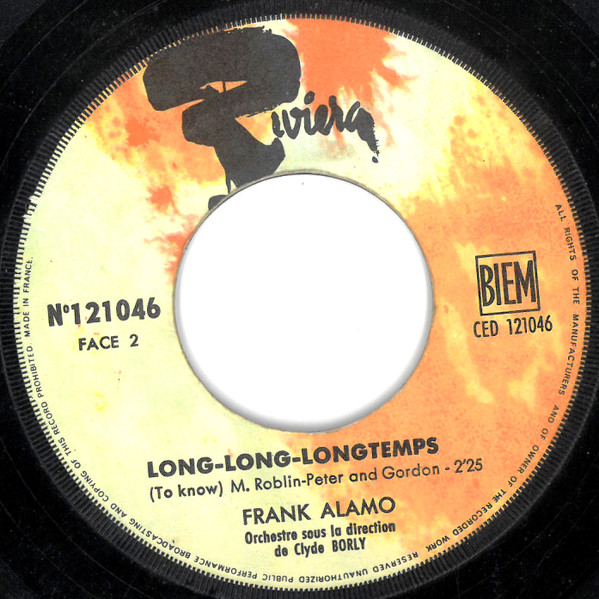 Frank Alamo – Sing C'est La Vie / Long-Long Longtemps (1965) – Hoes