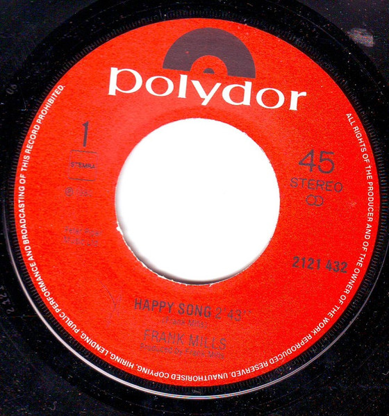 Frank Mills – Happy Song / On The Move (1980) – Hoes