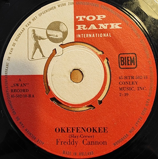 Freddy Cannon – Tellahassee Lassie / Okefenokee – Hoes