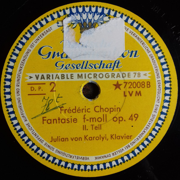 Frédéric Chopin – Fantasie F-moll Op. 49 – Hoes