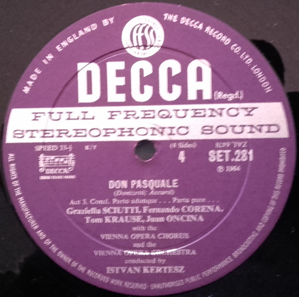 Gaetano Donizetti – Don Pasquale (1964) – Hoes
