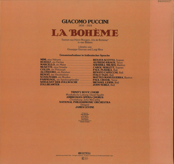 Giacomo Puccini – La Bohème (1980) – Hoes