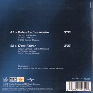 Gilbert Montagné – Entendre Ton Sourire (2002) – Hoes