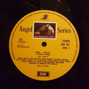 Giuseppe Verdi – Otello (1974) – Hoes