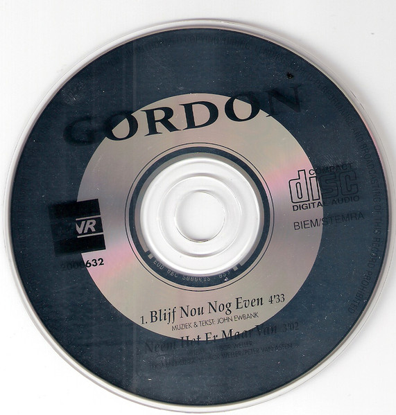 Gordon (3) – Blijf Nou Nog Even (1993) – Hoes