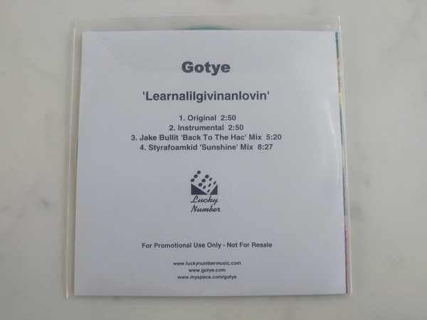 Gotye – Learnalilgivinanlovin (2008) – Hoes