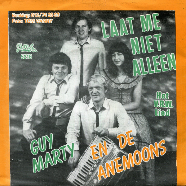 Guy Marty En De Anemoons – Laat Me Niet Alleen – Hoes