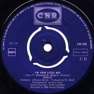 Heintje – I'm Your Little Boy / Two Little Stars (1970) – Hoes