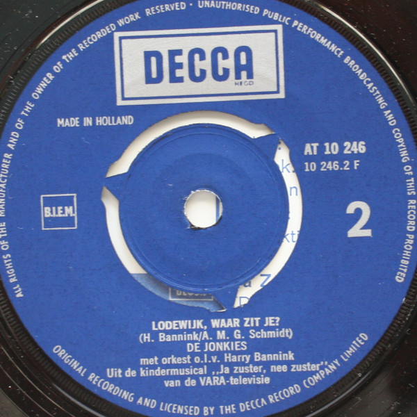 Hetty Blok – M'n Opa / Lodewijk, Waar Zit Je (1967) – Hoes