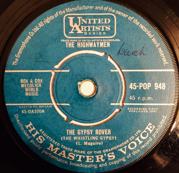 Highwaymen – The Gypsy Rover (The Whistling Gypsy) (1961) – Hoes