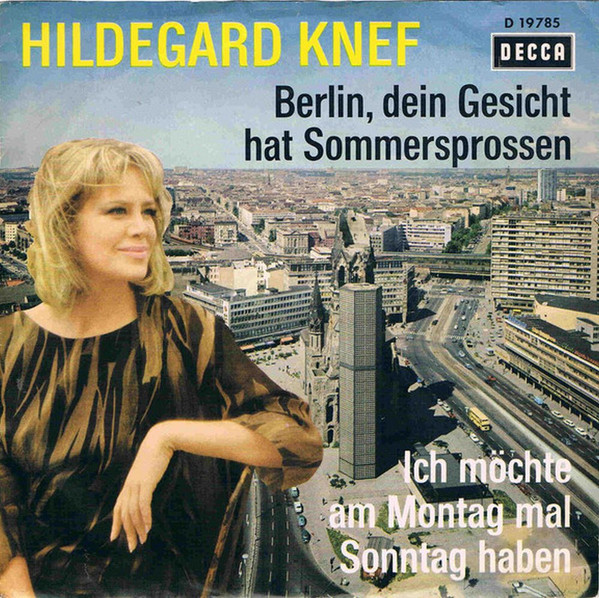 Hildegard Knef – Berlin, Dein Gesicht Hat Sommersprossen (1966) – Hoes