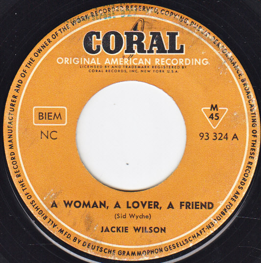 Jackie Wilson – A Woman, A Lover, A Friend (1960) – Hoes