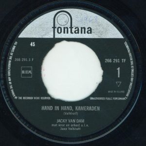 Jacky Van Dam – Hand In Hand, Kameraden / De Twee Veteranen (1963) – Hoes