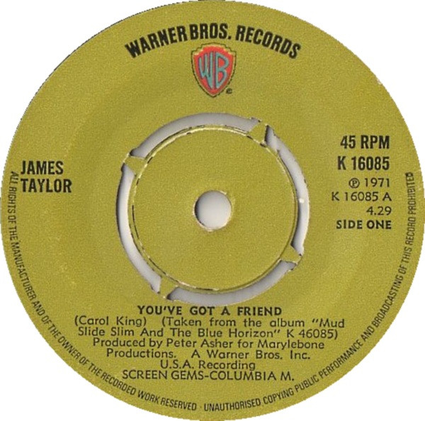 James Taylor (2) – You've Got A Friend (1971) – Hoes