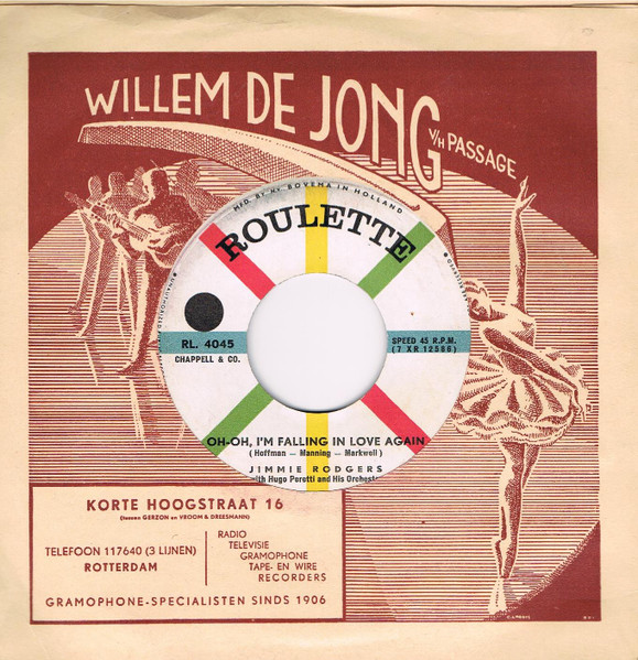 Jimmie Rodgers (2) – Oh-Oh, I'm  Falling In Love Again  (1958) – Hoes