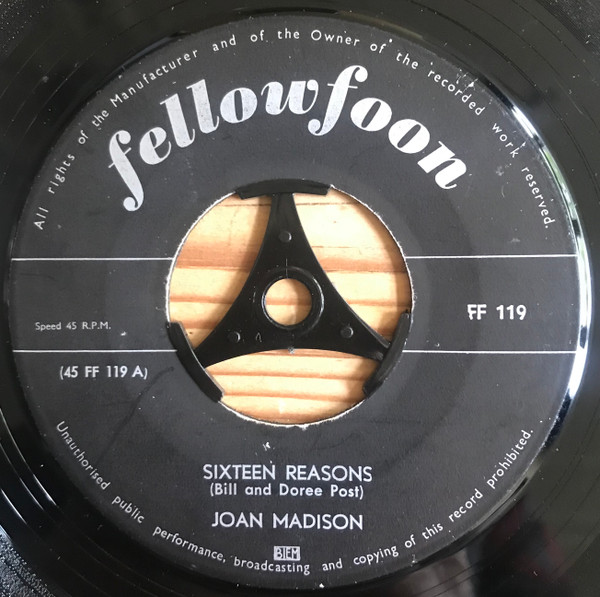 Joan Madison – Sixteen Reasons / Paper Roses – Hoes