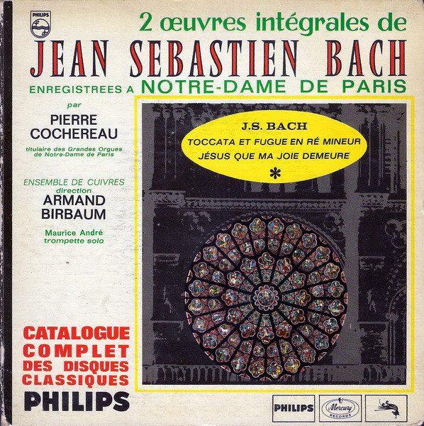 Johann Sebastian Bach – Toccata Et Fugue En Ré Mineur / Jésus Que Ma Joie Demeure (1968) – Hoes