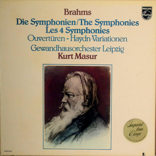 Johannes Brahms – Die Symphonien - Ouvertüren - Haydn Variationen (1979) – Hoes