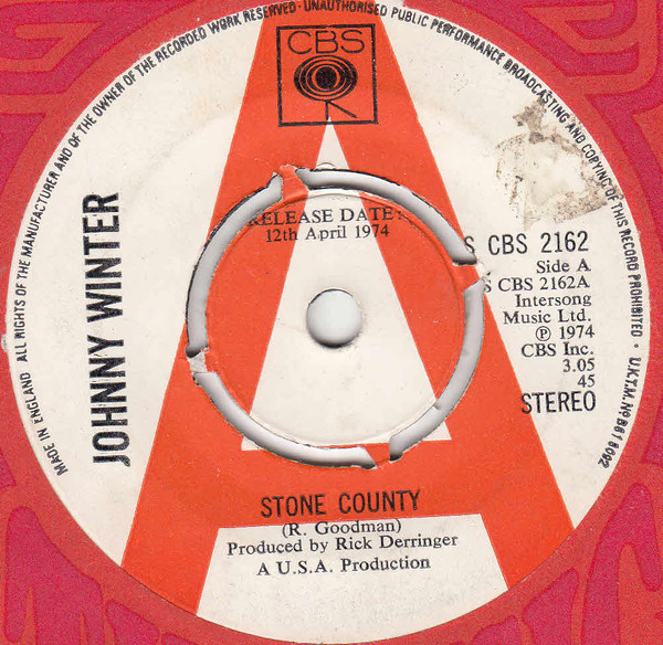 Johnny Winter – Stone County / Bad Luck Situation (1974) – Hoes