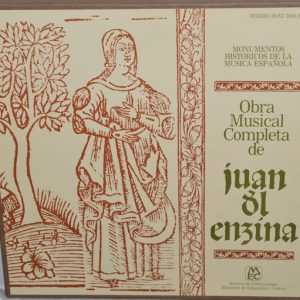 Juan Del Encina – La Obra Musical Completa De Juan Del Enzina (1981) – Hoes