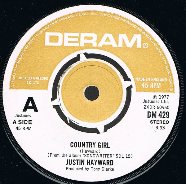 Justin Hayward – Country Girl (1977) – Hoes