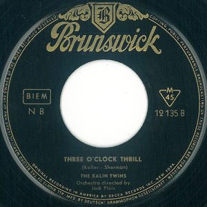 Kalin Twins – When / Three O'Clock Thrill (1958) – Hoes