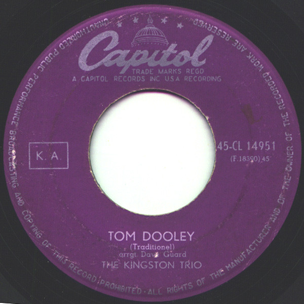 Kingston Trio – Tom Dooley (1958) – Hoes