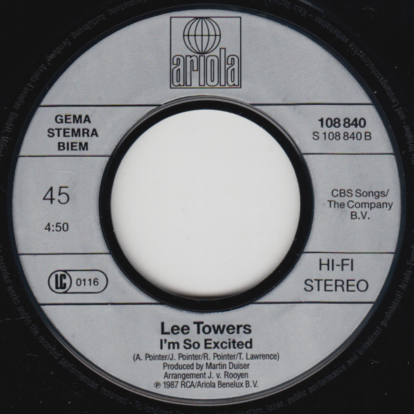 Lee Towers – In The Ghetto (1987) – Hoes
