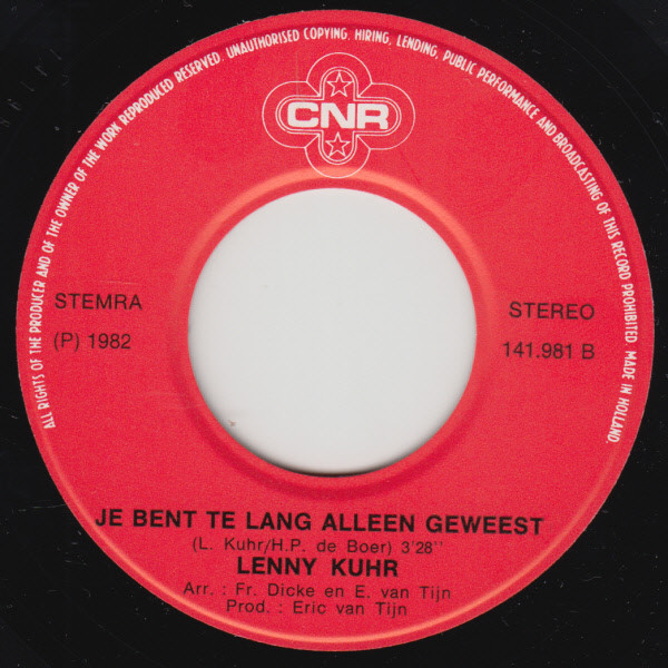Lenny Kuhr – Armoefobie (1983) – Hoes